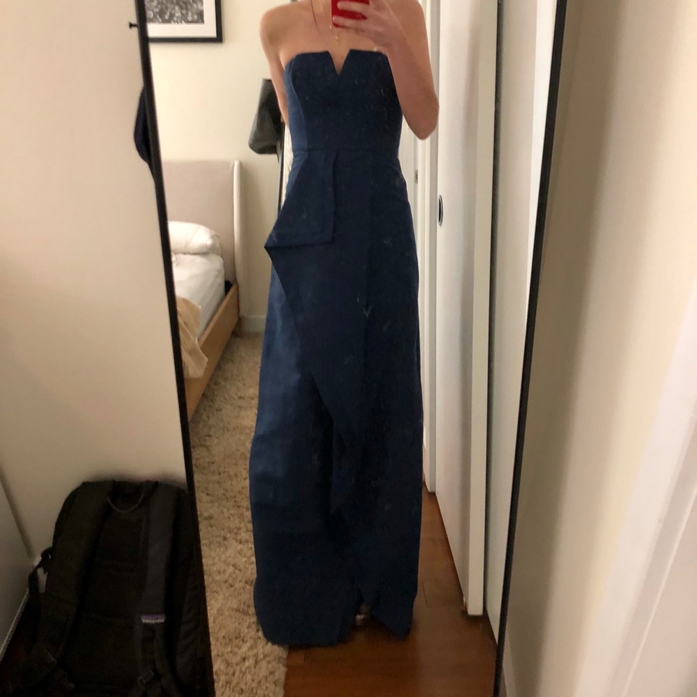 Halston Heritage Blue Gown